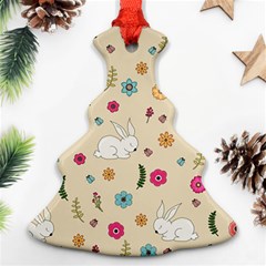 Easter Bunny  Christmas Tree Ornament (two Sides) by Valentinaart