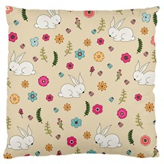 Easter Bunny  Large Cushion Case (two Sides) by Valentinaart