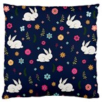 Easter bunny  Large Flano Cushion Case (One Side) Front