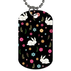 Easter Bunny  Dog Tag (two Sides) by Valentinaart