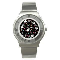 Easter Bunny  Stainless Steel Watch by Valentinaart