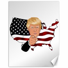 Trump Usa Flag Canvas 18  X 24  