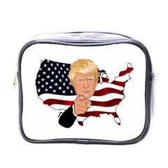 Trump Usa Flag Mini Toiletries Bags by ImagineWorld