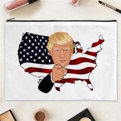 Trump Usa Flag Cosmetic Bag (xxxl)  by ImagineWorld