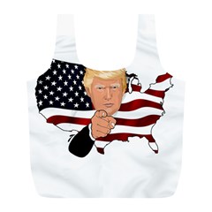 Trump Usa Flag Full Print Recycle Bags (l) 