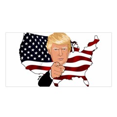 Trump Usa Flag Satin Shawl