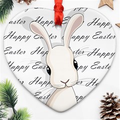 Easter Bunny  Ornament (heart) by Valentinaart