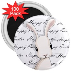 Easter Bunny  3  Magnets (100 Pack) by Valentinaart