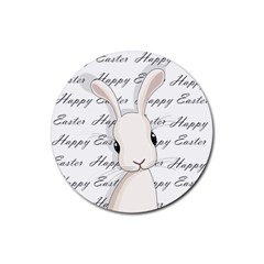 Easter Bunny  Rubber Round Coaster (4 Pack)  by Valentinaart