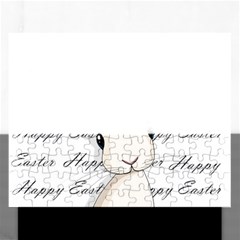 Easter Bunny  Rectangular Jigsaw Puzzl by Valentinaart