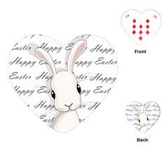 Easter Bunny  Playing Cards (heart)  by Valentinaart