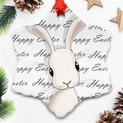 Easter Bunny  Ornament (snowflake) by Valentinaart