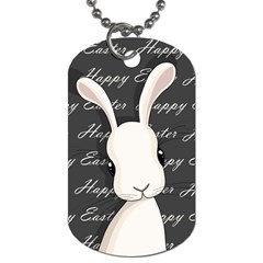 Easter Bunny  Dog Tag (two Sides) by Valentinaart