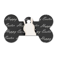 Easter Bunny  Dog Tag Bone (one Side) by Valentinaart