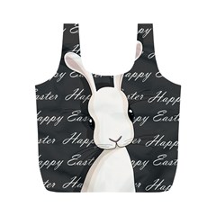 Easter Bunny  Full Print Recycle Bags (m)  by Valentinaart