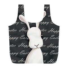 Easter Bunny  Full Print Recycle Bags (l)  by Valentinaart