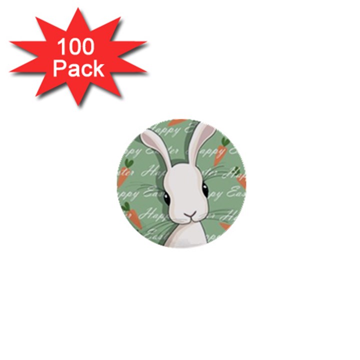 Easter bunny  1  Mini Buttons (100 pack) 