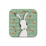 Easter bunny  Rubber Square Coaster (4 pack)  Front