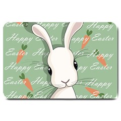 Easter Bunny  Large Doormat  by Valentinaart