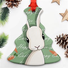 Easter Bunny  Christmas Tree Ornament (two Sides) by Valentinaart