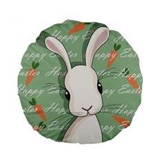 Easter Bunny  Standard 15  Premium Round Cushions by Valentinaart