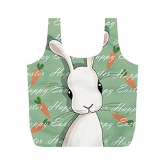 Easter Bunny  Full Print Recycle Bags (m)  by Valentinaart