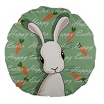 Easter bunny  Large 18  Premium Flano Round Cushions Front