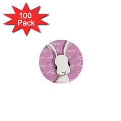 Easter Bunny  1  Mini Buttons (100 Pack)  by Valentinaart