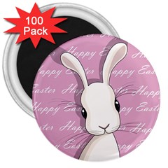 Easter Bunny  3  Magnets (100 Pack) by Valentinaart