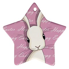 Easter Bunny  Star Ornament (two Sides) by Valentinaart