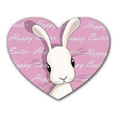 Easter Bunny  Heart Mousepads by Valentinaart