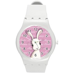 Easter Bunny  Round Plastic Sport Watch (m) by Valentinaart