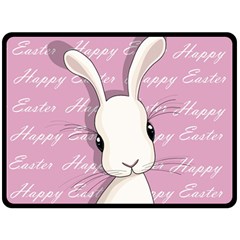 Easter Bunny  Double Sided Fleece Blanket (large)  by Valentinaart