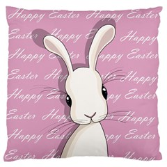 Easter Bunny  Large Flano Cushion Case (two Sides) by Valentinaart