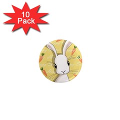 Easter Bunny  1  Mini Magnet (10 Pack)  by Valentinaart