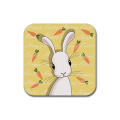 Easter Bunny  Rubber Coaster (square)  by Valentinaart