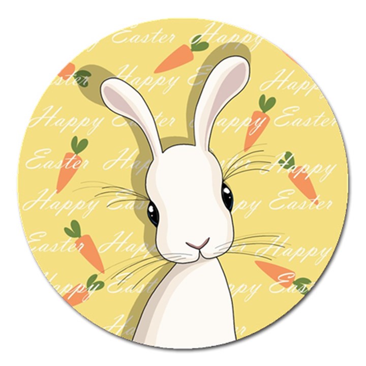 Easter bunny  Magnet 5  (Round)