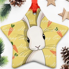 Easter Bunny  Star Ornament (two Sides) by Valentinaart