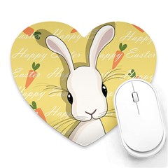 Easter Bunny  Heart Mousepads by Valentinaart