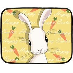 Easter Bunny  Double Sided Fleece Blanket (mini)  by Valentinaart