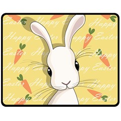 Easter Bunny  Fleece Blanket (medium)  by Valentinaart