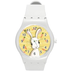 Easter Bunny  Round Plastic Sport Watch (m) by Valentinaart