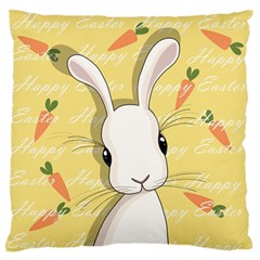 Easter Bunny  Large Flano Cushion Case (two Sides) by Valentinaart