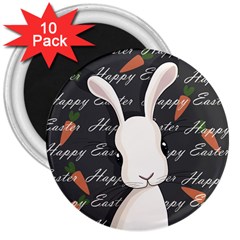 Easter Bunny  3  Magnets (10 Pack)  by Valentinaart