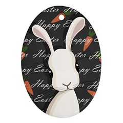 Easter Bunny  Oval Ornament (two Sides) by Valentinaart