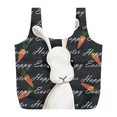 Easter Bunny  Full Print Recycle Bags (l)  by Valentinaart