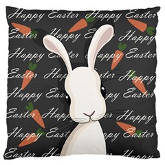 Easter Bunny  Large Flano Cushion Case (one Side) by Valentinaart