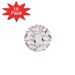 Easter bunny  1  Mini Buttons (10 pack) 