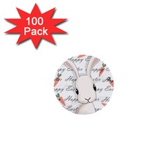 Easter bunny  1  Mini Buttons (100 pack) 