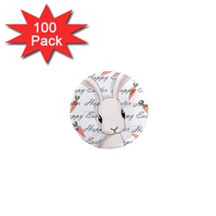 Easter bunny  1  Mini Magnets (100 pack) 